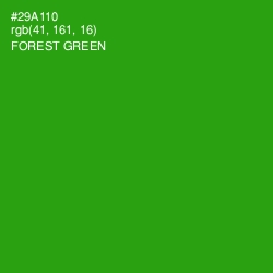 #29A110 - Forest Green Color Image