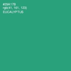 #29A17B - Eucalyptus Color Image