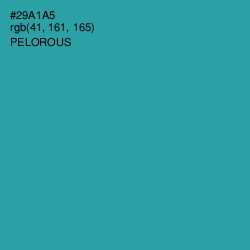 #29A1A5 - Pelorous Color Image