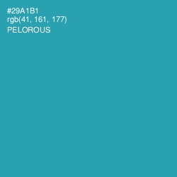 #29A1B1 - Pelorous Color Image