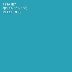 #29A1B7 - Pelorous Color Image