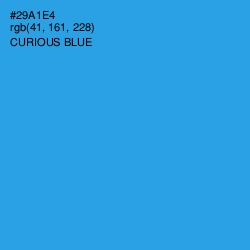 #29A1E4 - Curious Blue Color Image