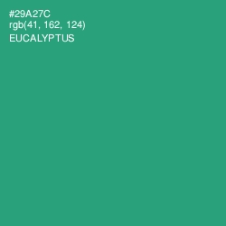 #29A27C - Eucalyptus Color Image