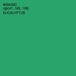 #29A56C - Eucalyptus Color Image