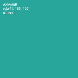 #29A69B - Keppel Color Image