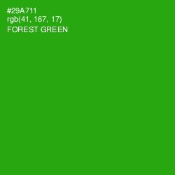 #29A711 - Forest Green Color Image