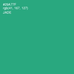 #29A77F - Jade Color Image
