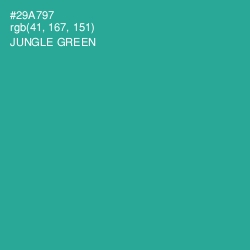 #29A797 - Jungle Green Color Image