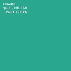 #29A88F - Jungle Green Color Image