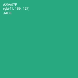 #29A97F - Jade Color Image
