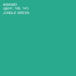 #29A98D - Jungle Green Color Image