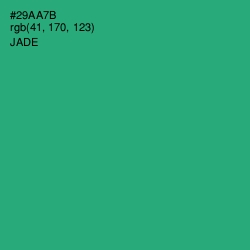 #29AA7B - Jade Color Image