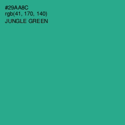 #29AA8C - Jungle Green Color Image