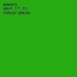 #29AB15 - Forest Green Color Image