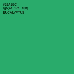 #29AB6C - Eucalyptus Color Image