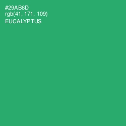 #29AB6D - Eucalyptus Color Image