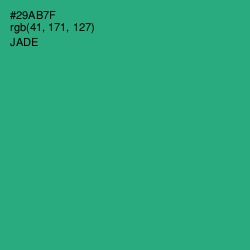 #29AB7F - Jade Color Image