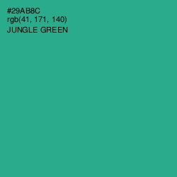 #29AB8C - Jungle Green Color Image