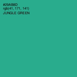 #29AB8D - Jungle Green Color Image