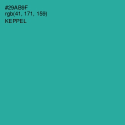 #29AB9F - Keppel Color Image