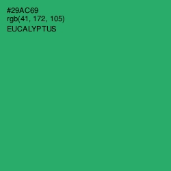 #29AC69 - Eucalyptus Color Image