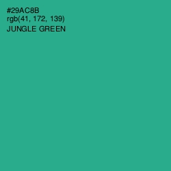 #29AC8B - Jungle Green Color Image