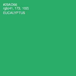#29AD66 - Eucalyptus Color Image