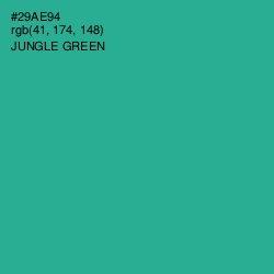 #29AE94 - Jungle Green Color Image