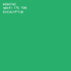 #29AF6C - Eucalyptus Color Image