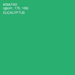 #29AF6D - Eucalyptus Color Image