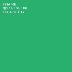 #29AF6E - Eucalyptus Color Image