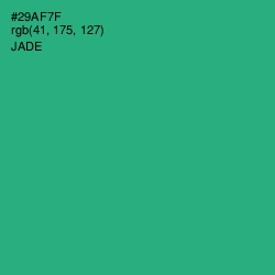 #29AF7F - Jade Color Image