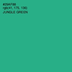 #29AF88 - Jungle Green Color Image