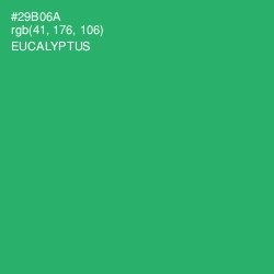 #29B06A - Eucalyptus Color Image