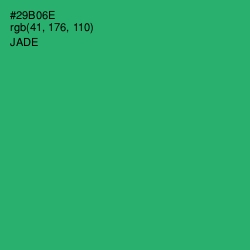 #29B06E - Jade Color Image