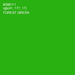 #29B111 - Forest Green Color Image