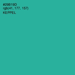 #29B19D - Keppel Color Image