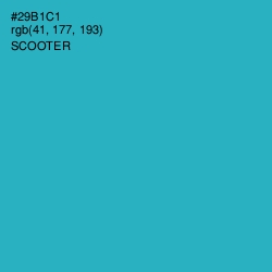 #29B1C1 - Scooter Color Image