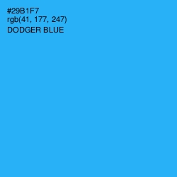 #29B1F7 - Dodger Blue Color Image