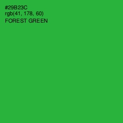 #29B23C - Forest Green Color Image