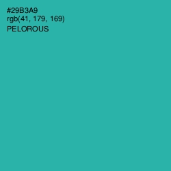 #29B3A9 - Pelorous Color Image