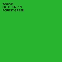 #29B42F - Forest Green Color Image