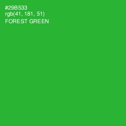 #29B533 - Forest Green Color Image