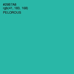 #29B7A8 - Pelorous Color Image