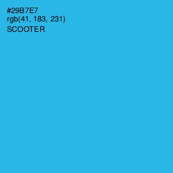 #29B7E7 - Scooter Color Image