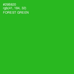 #29B820 - Forest Green Color Image