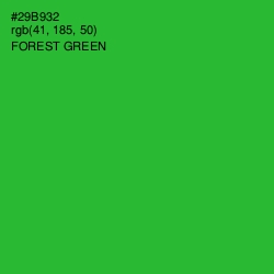 #29B932 - Forest Green Color Image