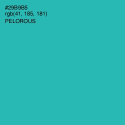 #29B9B5 - Pelorous Color Image