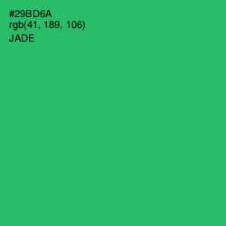 #29BD6A - Jade Color Image