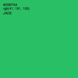 #29BF64 - Jade Color Image